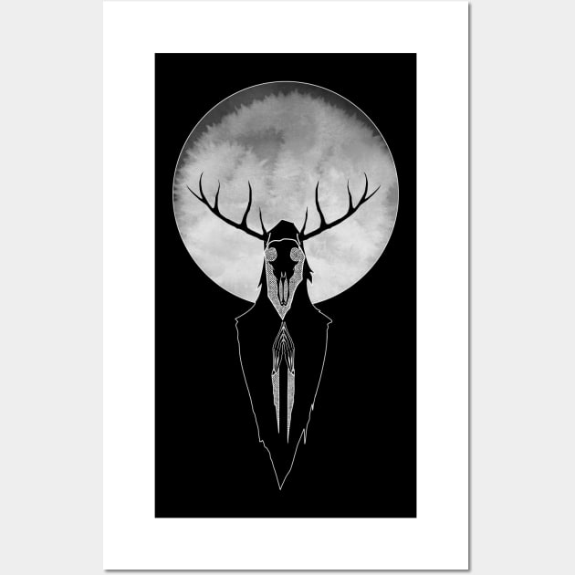 Wendigo moon Wall Art by Jakoboc art